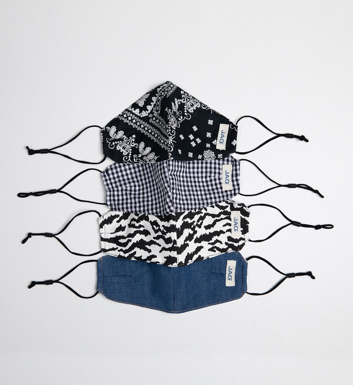 Printed Protective Face Mask - Set of 4, , hi-res image number 0