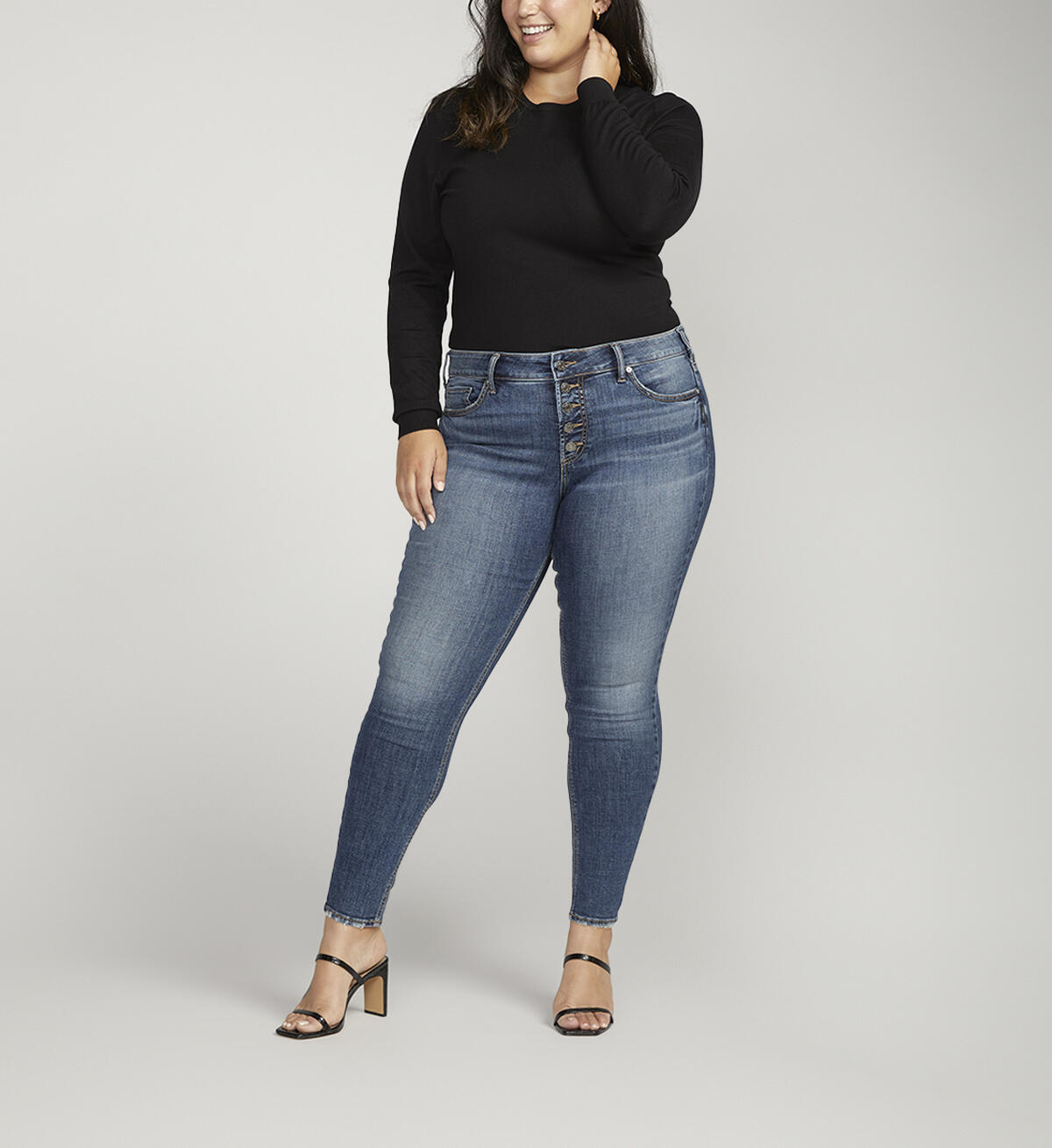 Suki Mid Rise Skinny Jeans, Indigo, hi-res image number 0