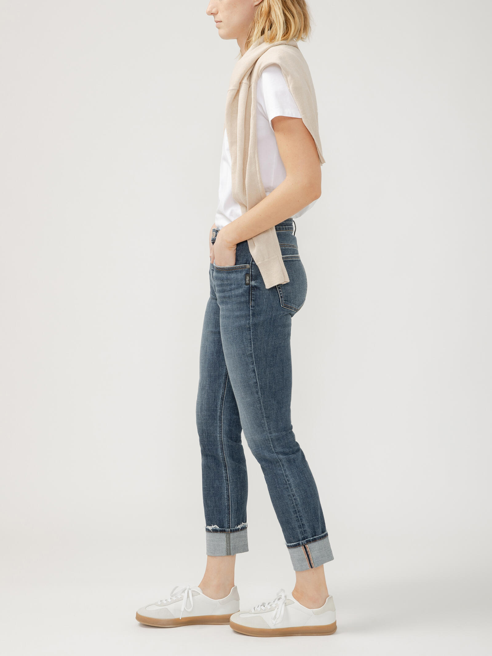 Buy Beau High Rise Slim Leg Luxe Stretch Ankle Jeans for USD