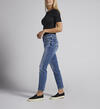 Boyfriend Mid Rise Slim Leg Jeans, Indigo, hi-res image number 2