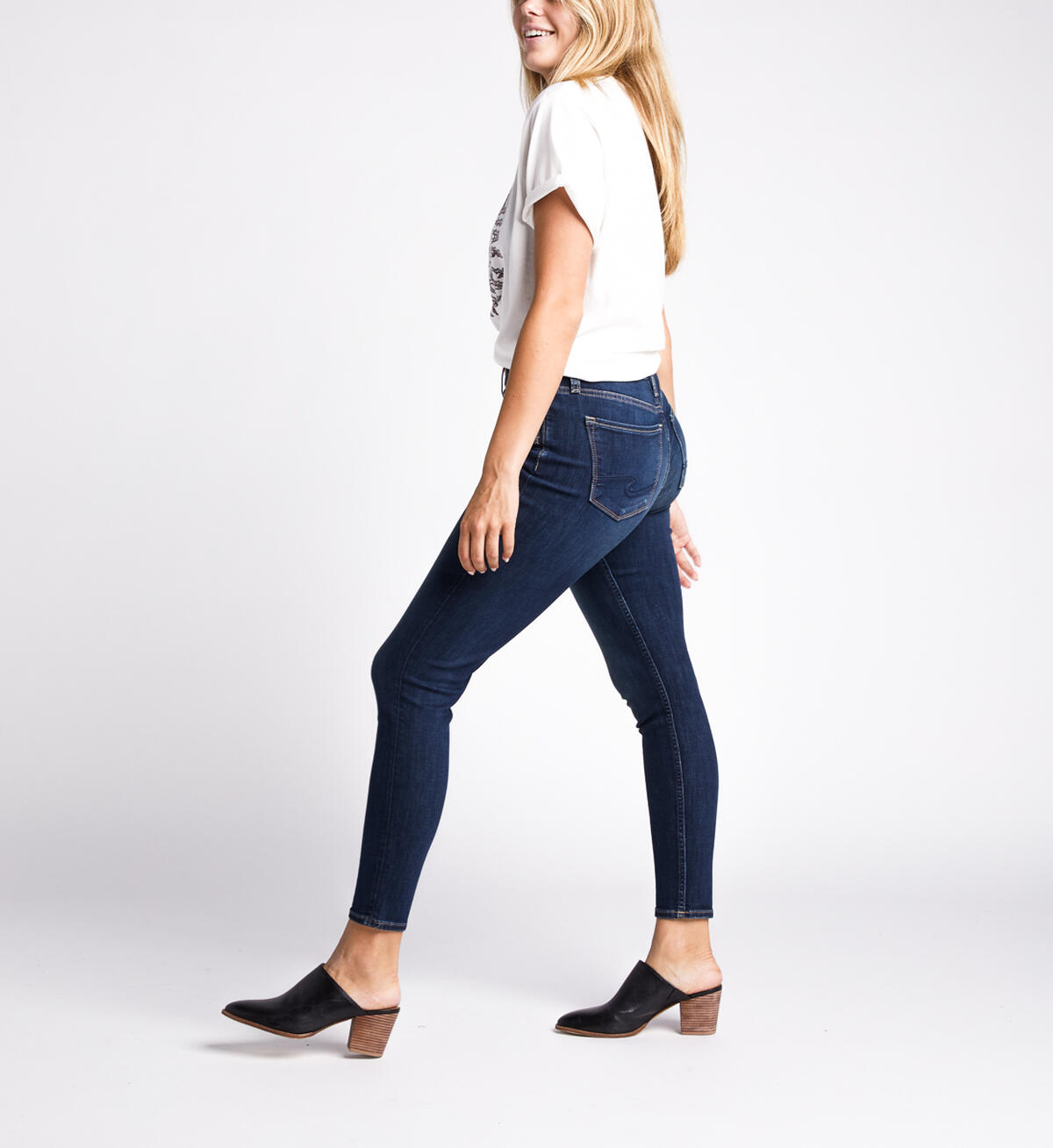 Calley High Rise Skinny Leg Jeans, Indigo, hi-res image number 2