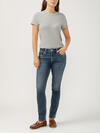Elyse Mid Rise Straight Leg Jeans image number 0