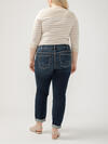 Boyfriend Mid Rise Slim Leg Luxe Stretch Jeans Plus Size image number 1