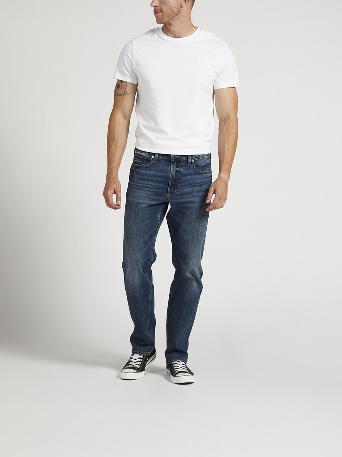 Eddie Relaxed Fit Tapered Leg Jeans image number 0