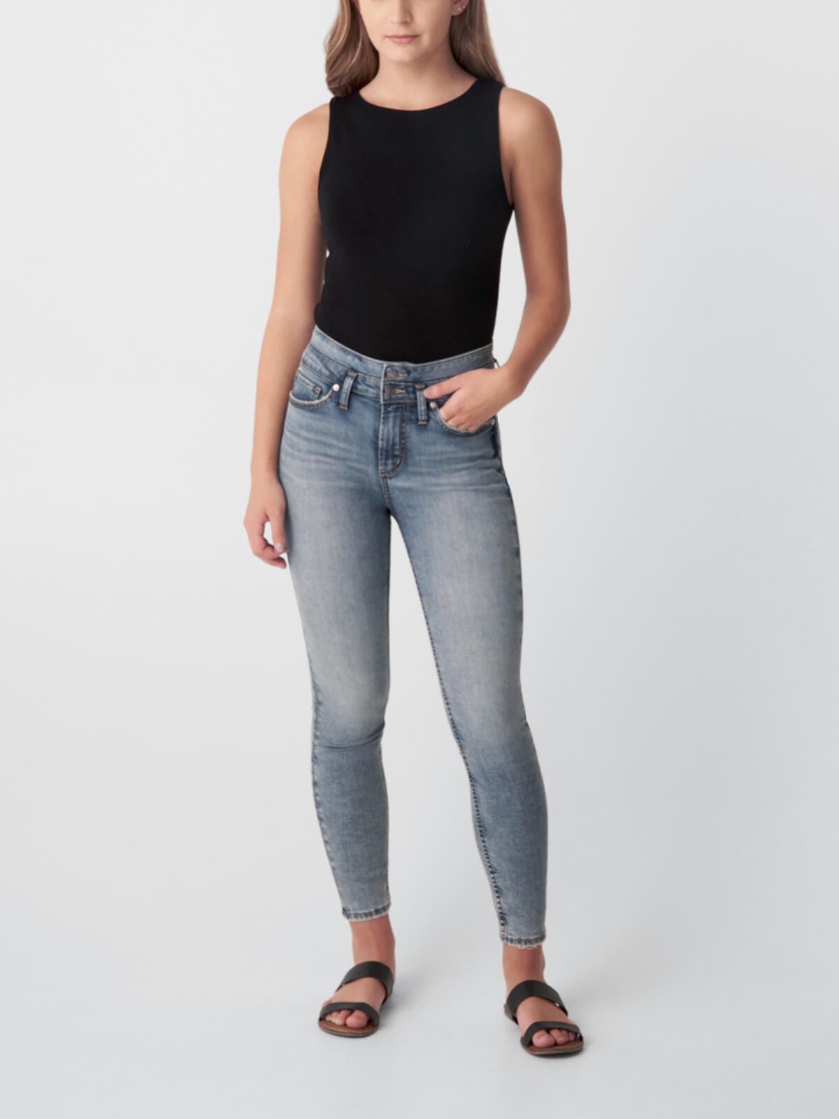 High Note High Rise Skinny Jeans image number 0