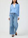 Suki Mid Rise Wide Leg Knit Flex Jeans image number 3