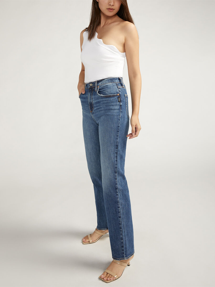 Highly Desirable High Rise Straight Leg Jeans