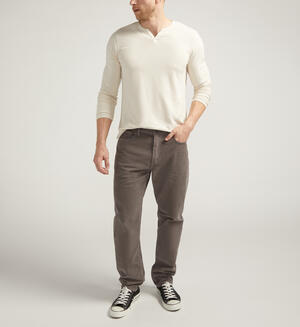 Eddie Classic Athletic Fit Tapered Leg Corduroy Pants