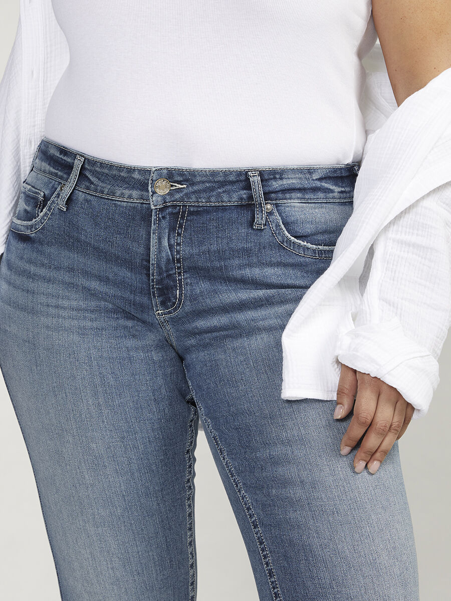 Britt Low Rise Slim Bootcut Jeans Plus Size