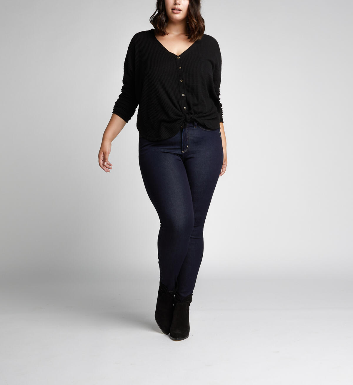 Mazy High Rise Skinny Leg Jeans Plus Size Final Sale, , hi-res image number 3