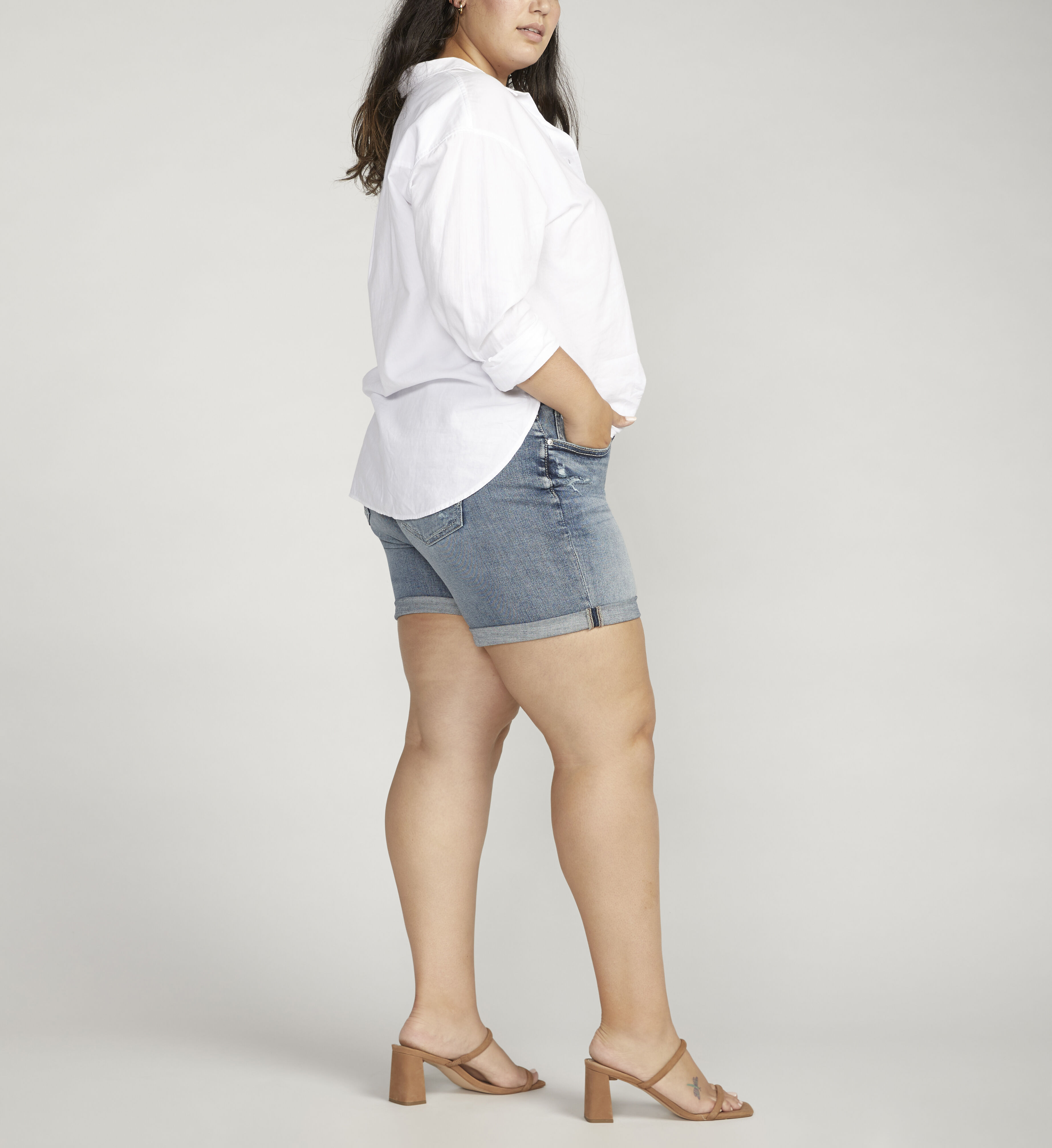 Boyfriend shorts on sale plus size