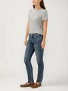 Elyse Mid Rise Straight Leg Jeans image number 2
