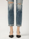 Boyfriend Mid Rise Slim Leg Jeans, , hi-res image number 4