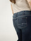 Elyse Mid Rise Straight Leg Luxe Stretich Jeans image number 3