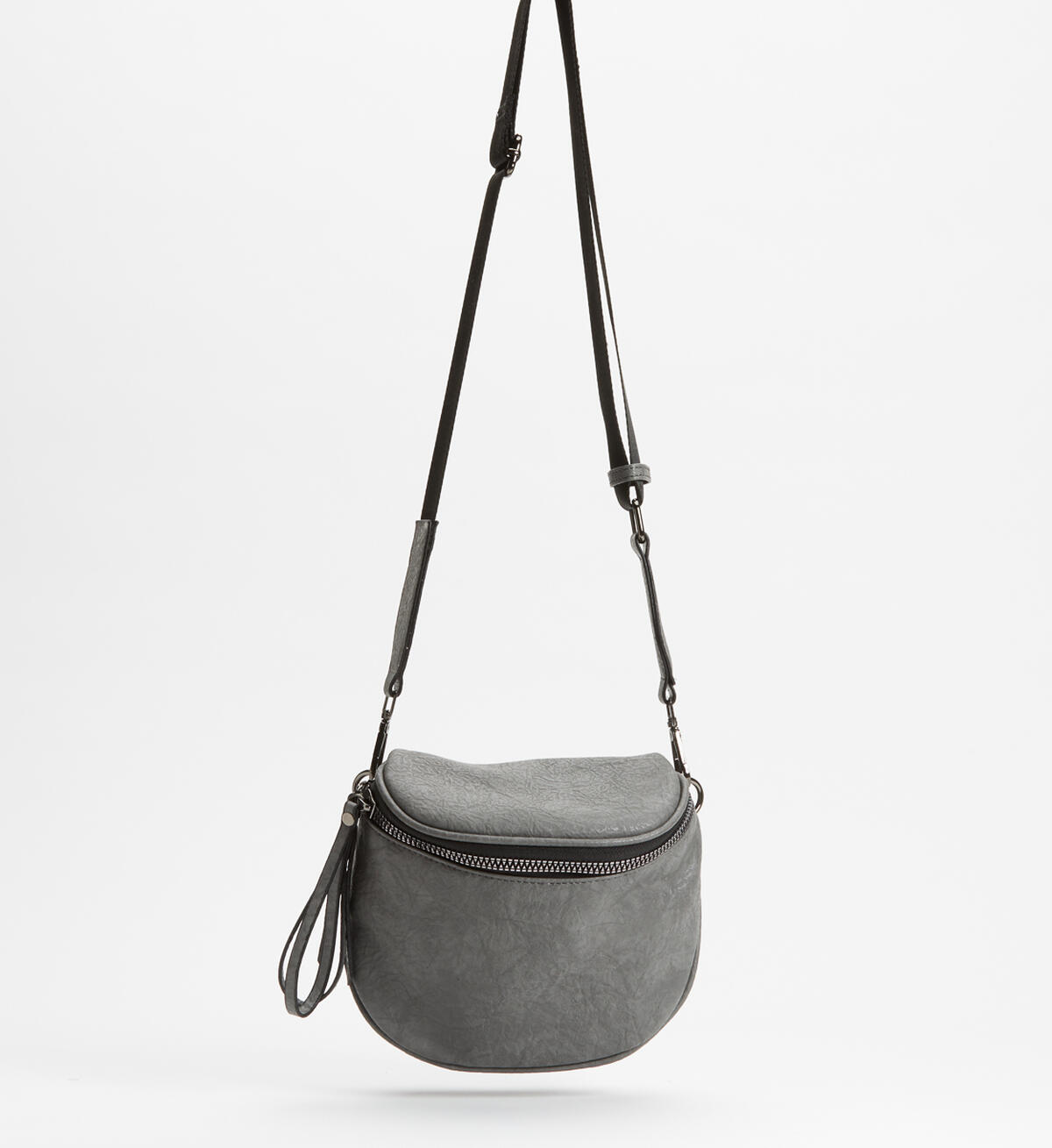 Zip Saddle Bag, Grey, hi-res image number 0