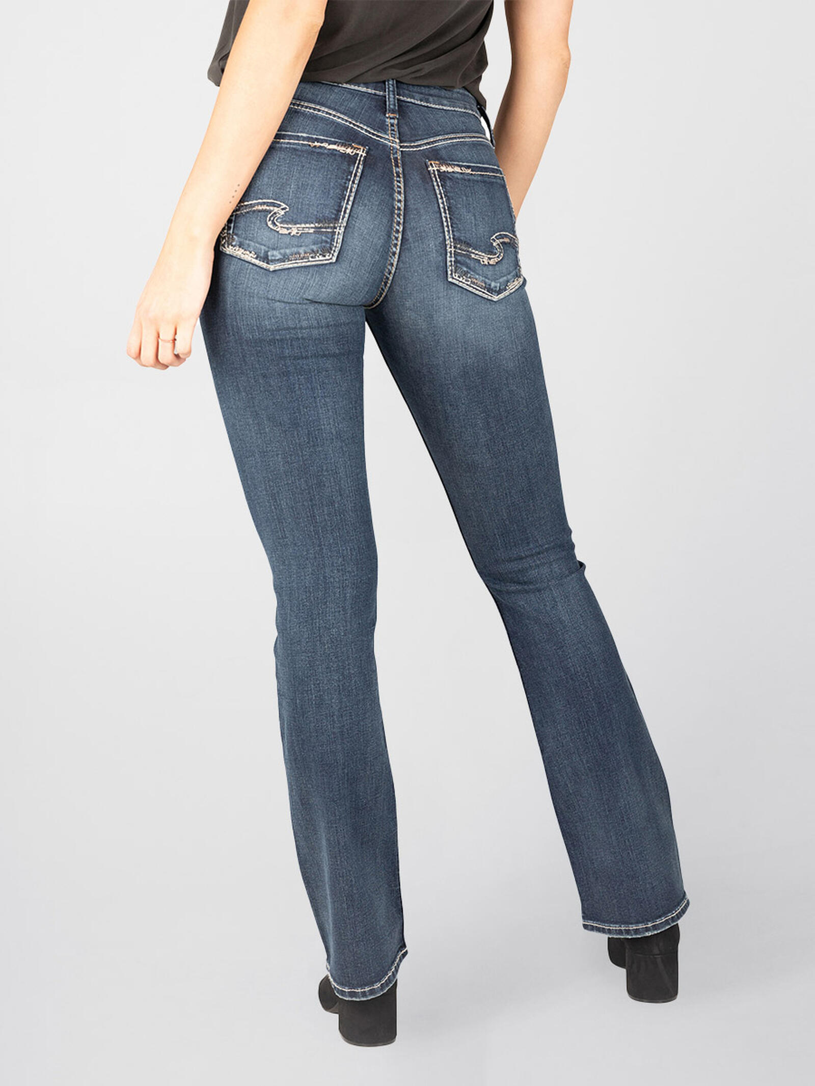 Silver Jeans High Rise Skinny Bootcut Jeans Avery High Rise Slim