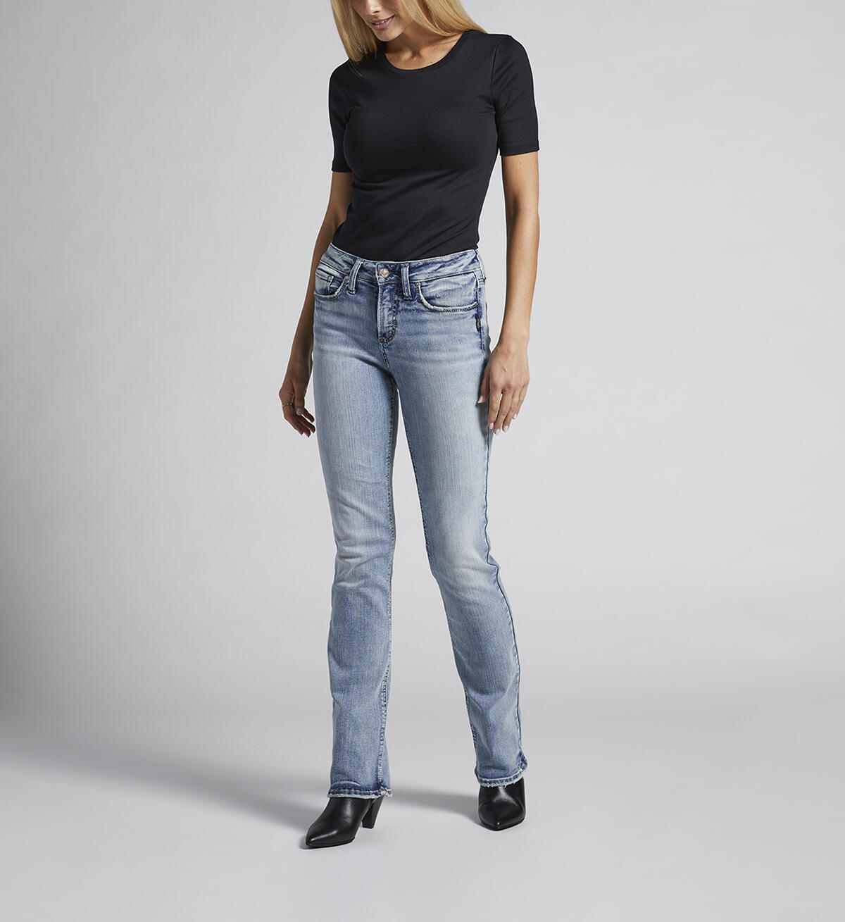 Suki Mid Rise Slim Bootcut Jeans, , hi-res image number 0