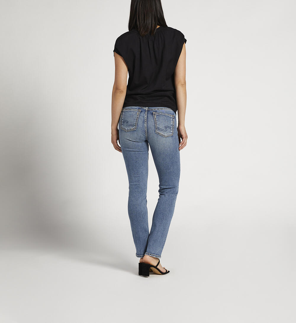 Suki Mid Rise Straight Leg Jeans, , hi-res image number 1