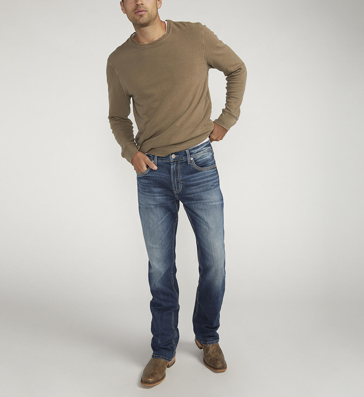 Jace Slim Fit Bootcut Jeans, , hi-res image number 4