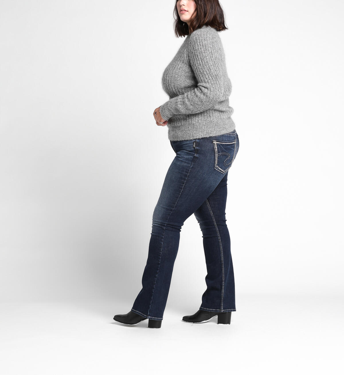 Avery Slim Boot High Dark Wash, , hi-res image number 2