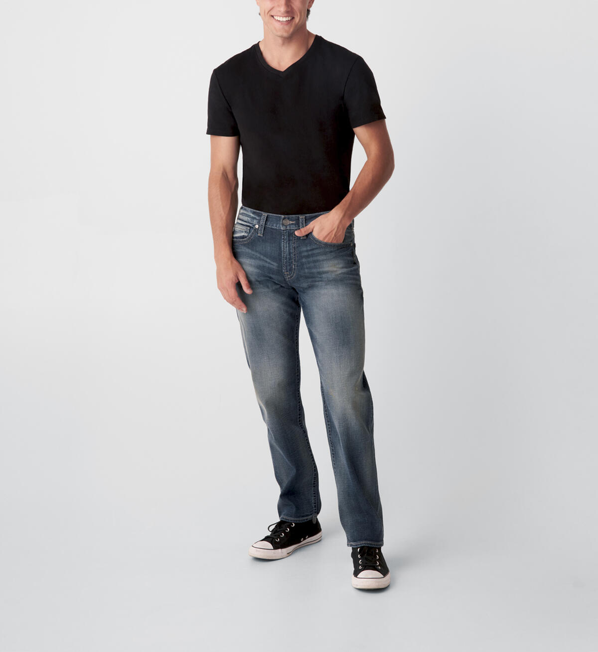 Hunter Athletic Fit Tapered Leg Jeans, , hi-res image number 0