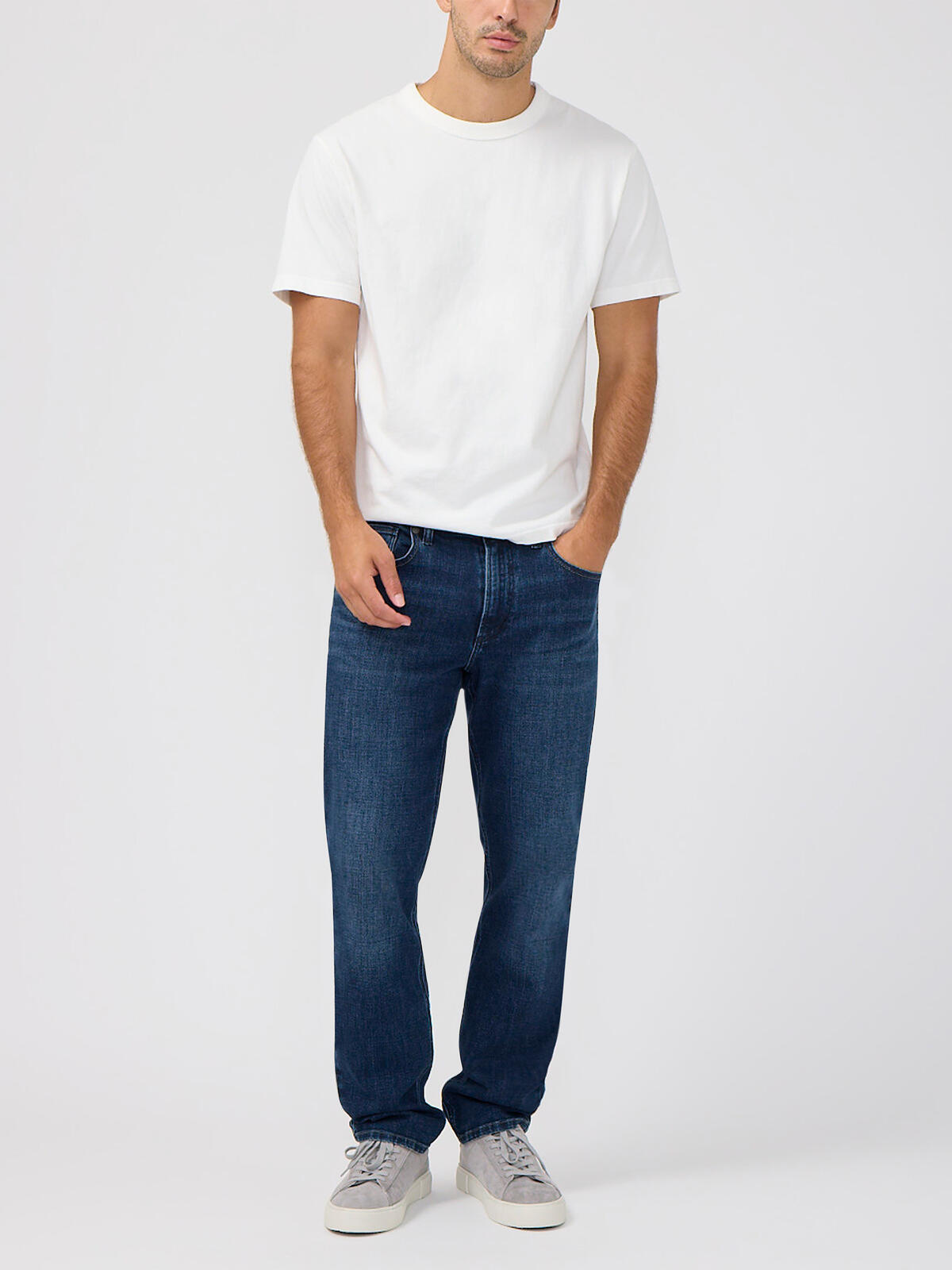 Eddie Classic Athletic Fit Tapered Leg Jeans image number 0