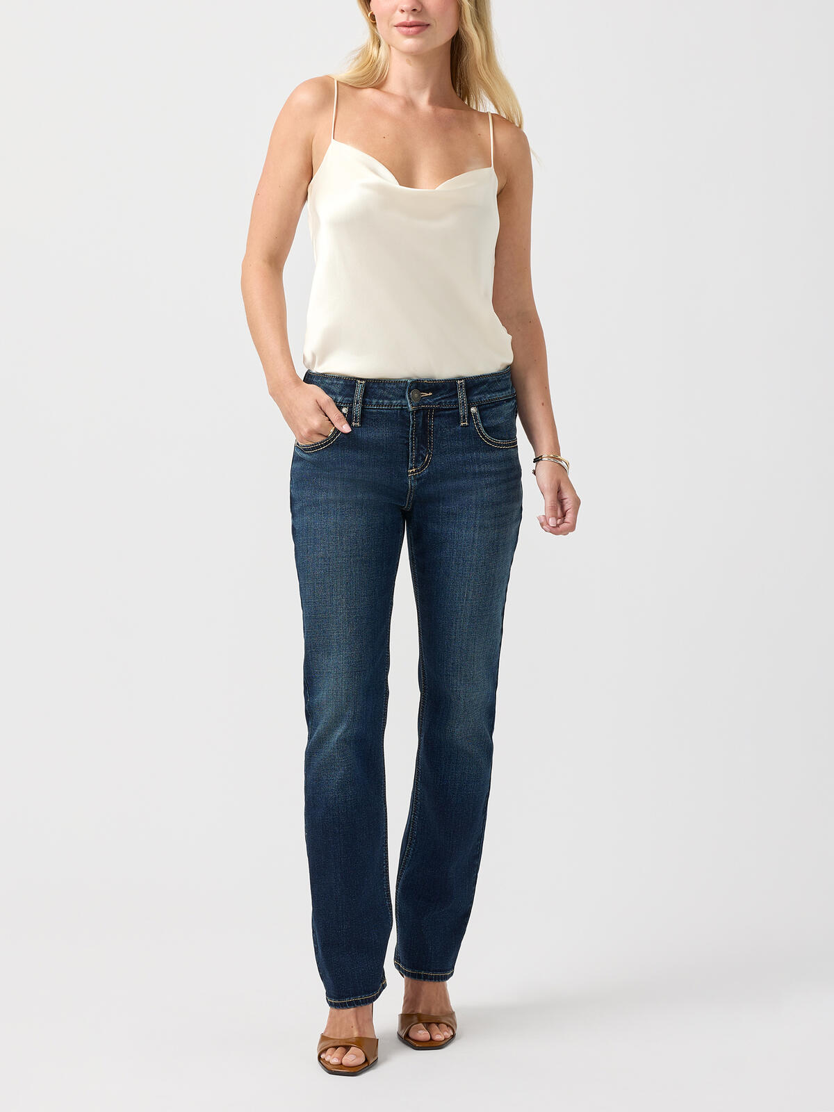 Elyse Straight Leg Jeans Petite image number 0