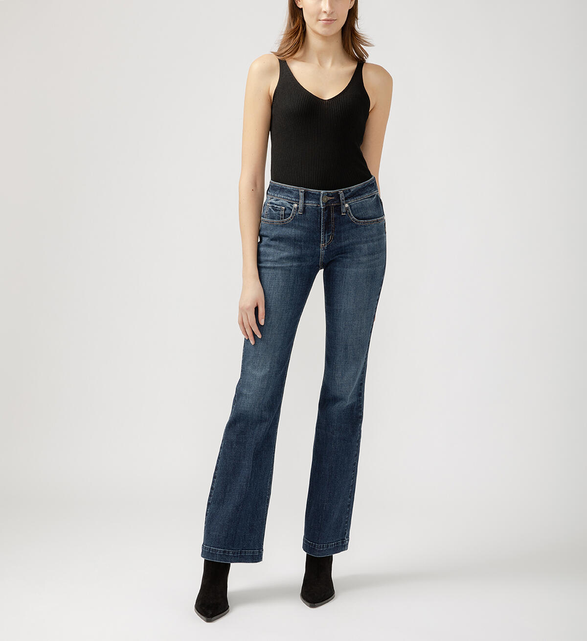 Suki Mid Rise Bootcut Luxe Stretch Jeans, , hi-res image number 0
