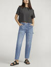 High Rise Straight Leg Carpenter Jeans, , hi-res image number 0