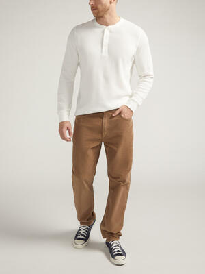 Eddie Classic Athletic Fit Tapered Leg Corduroy Pants