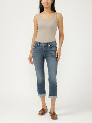 Elyse Mid Rise Luxe Stretch Capri