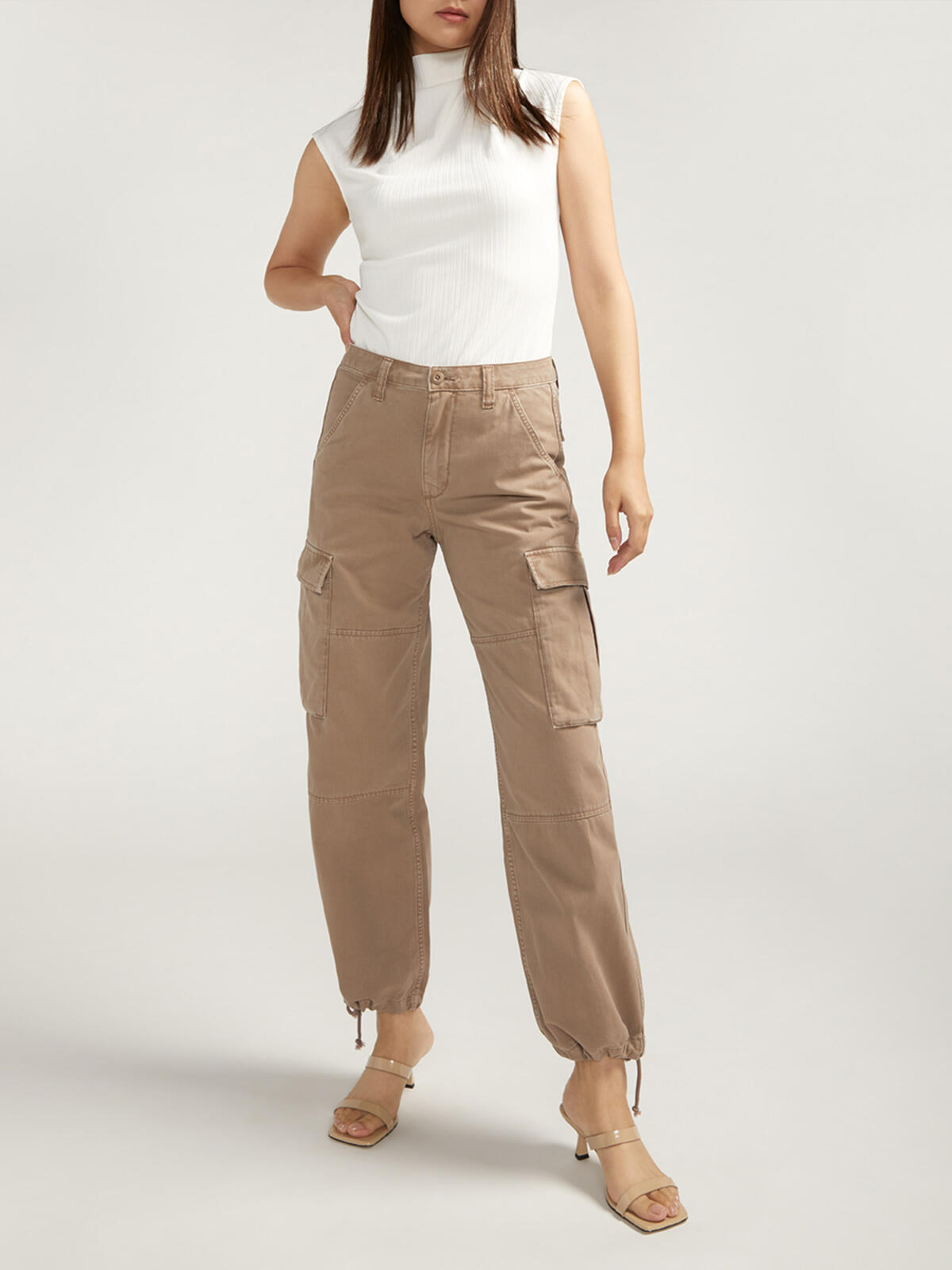 Relaxed Fit Cargo Pant, Taupe, hi-res image number 0