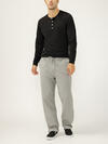 Relaxed Fit Trouser Leg Knit Flex Jeans image number 0