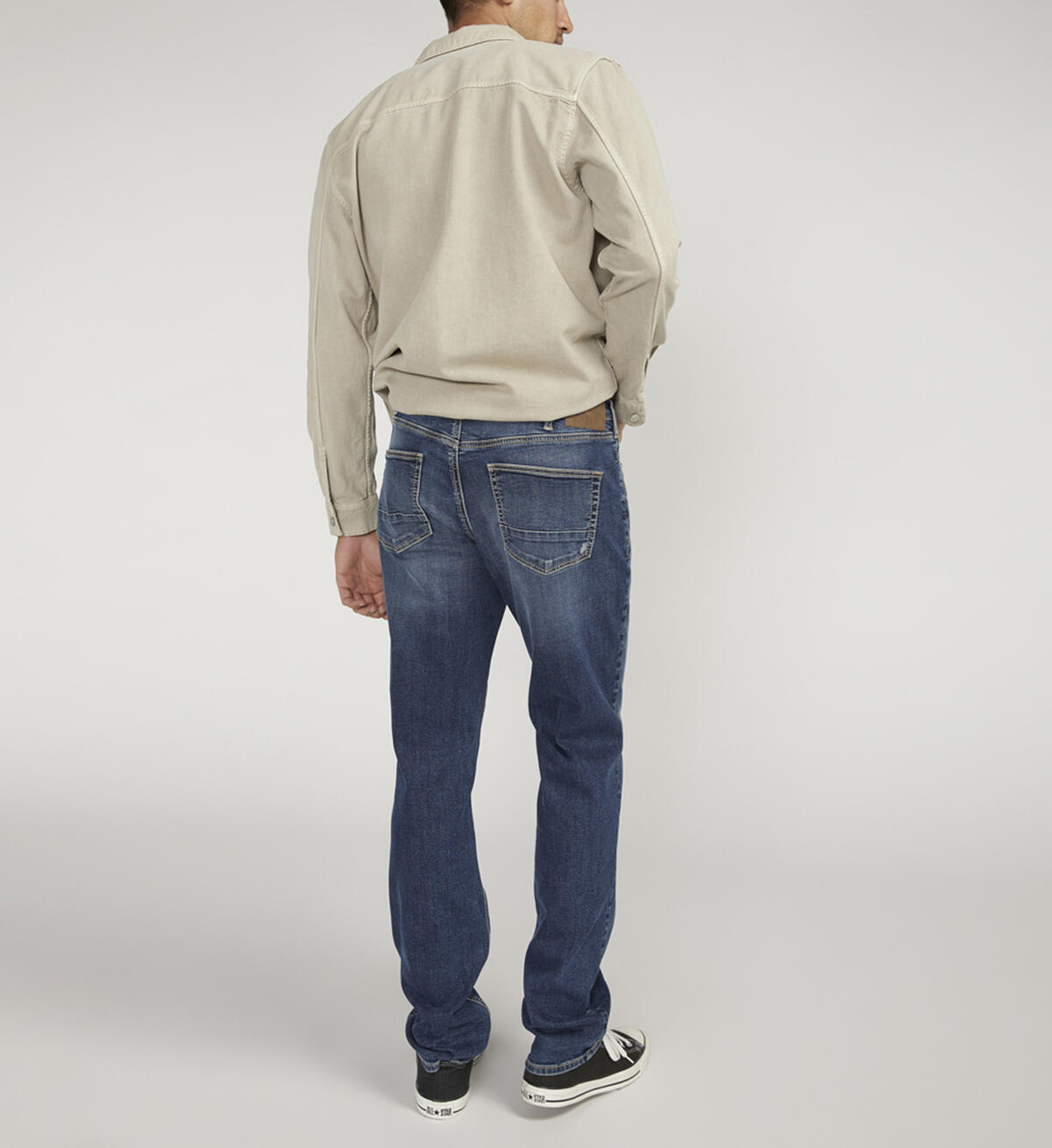 Machray Athletic Fit Straight Leg Jeans, Indigo, hi-res image number 1
