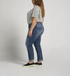 Boyfriend Mid Rise Slim Leg Jeans Plus Size, , hi-res image number 2