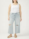 Be Easy High Rise Wide Leg Cropped Jeans Plus Size image number 0