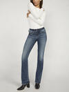 Suki Mid Rise Slim Bootcut Jeans, Indigo, hi-res image number 3