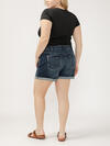 Boyfriend Mid Rise Luxe Stretch Shorts Plus Size image number 2