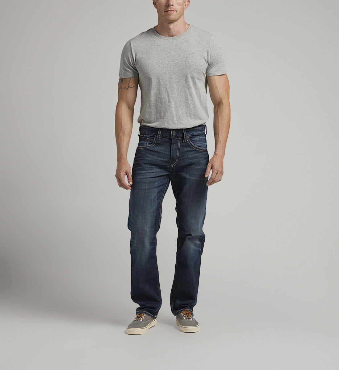 Jeans relaxed fit tapered leg cheap