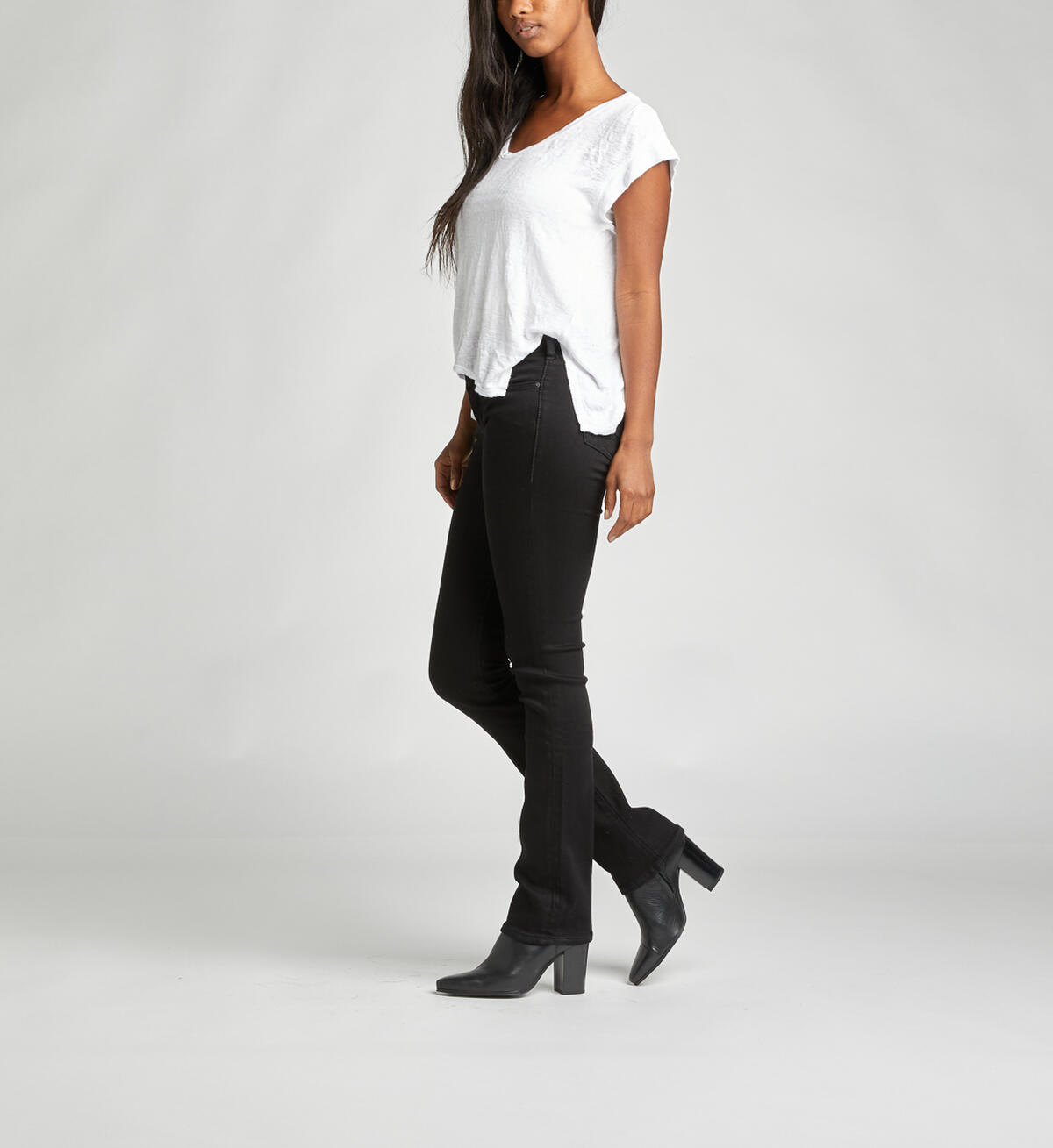 Suki Mid Slim Boot Dark Wash, , hi-res image number 2