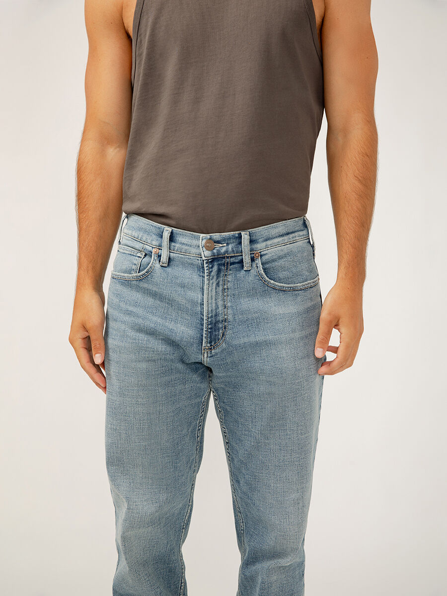 Buy Eddie Athletic Fit Tapered Leg Luxe Heritage Jeans for