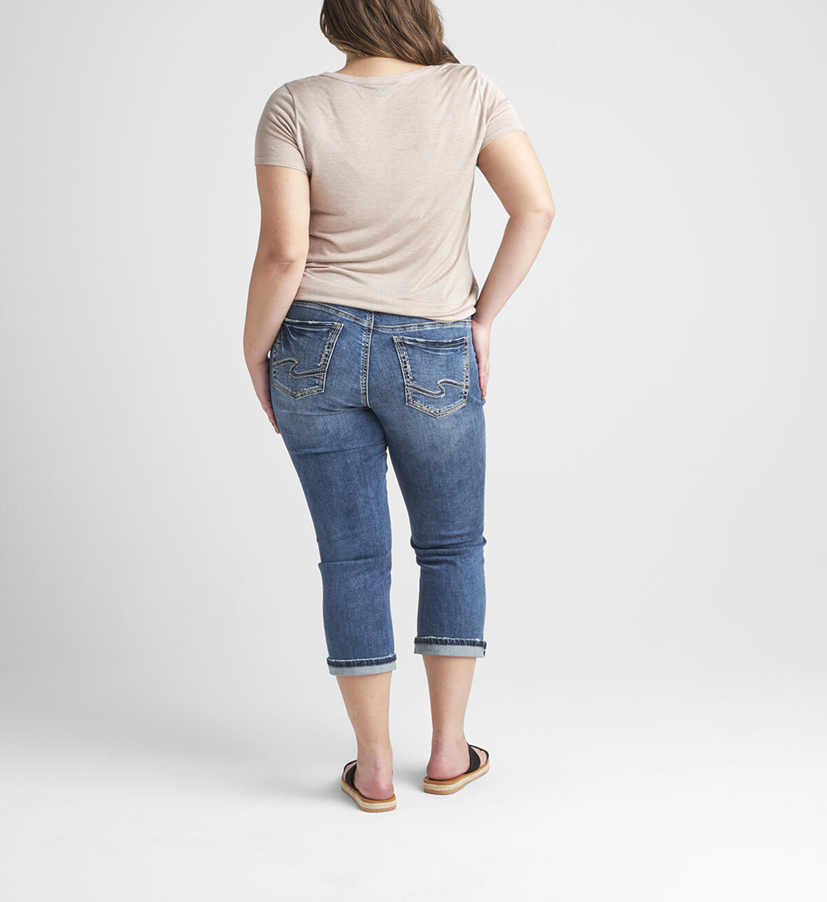 Elyse Mid Rise Capri Plus Size, , hi-res image number 1