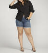 Boyfriend Mid Rise Short Plus Size, , hi-res image number 0