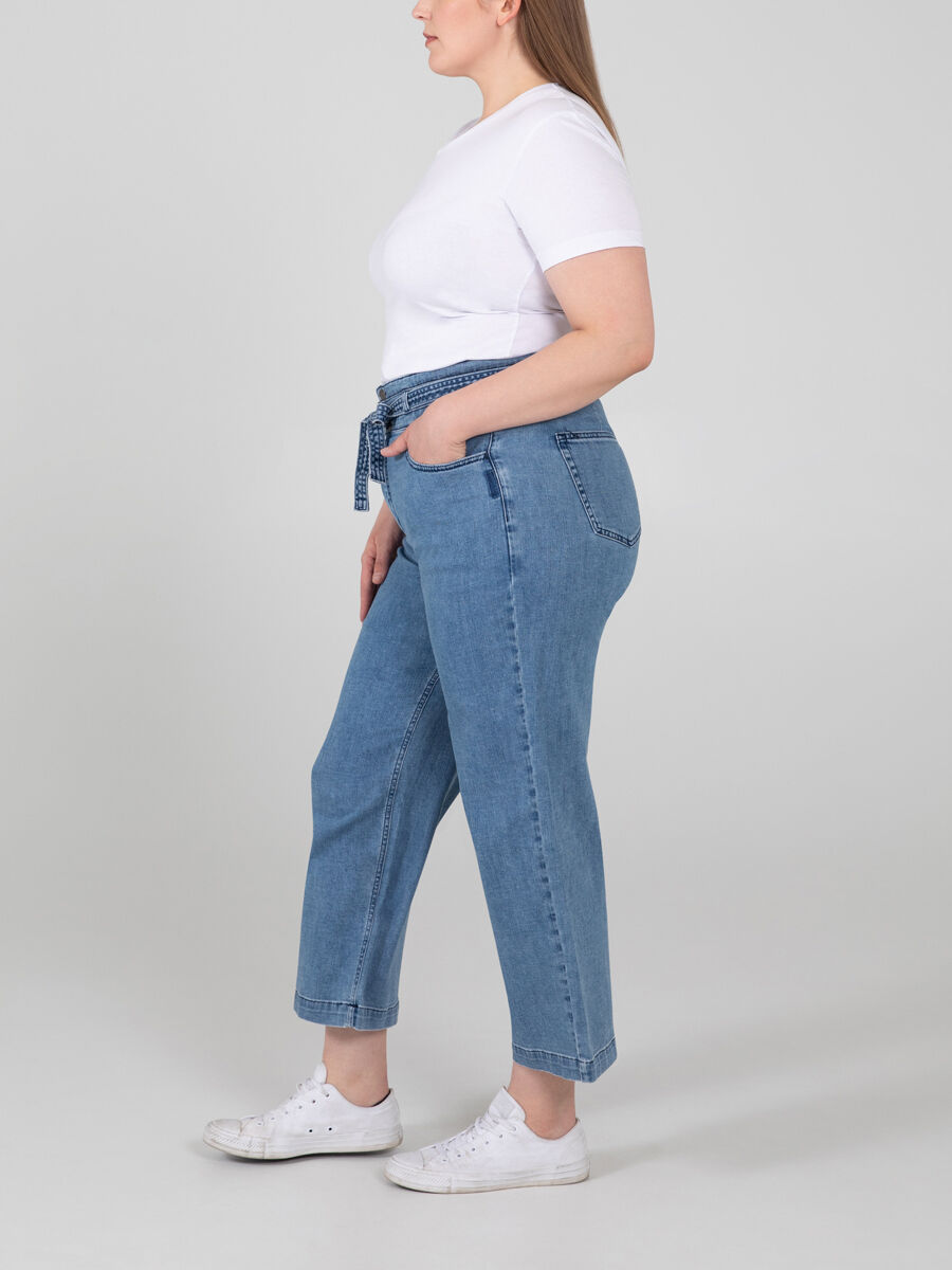High rise wide leg jeans plus size clearance