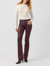 Suki Mid Rise Slim Bootcut Coated Jeans image number 0