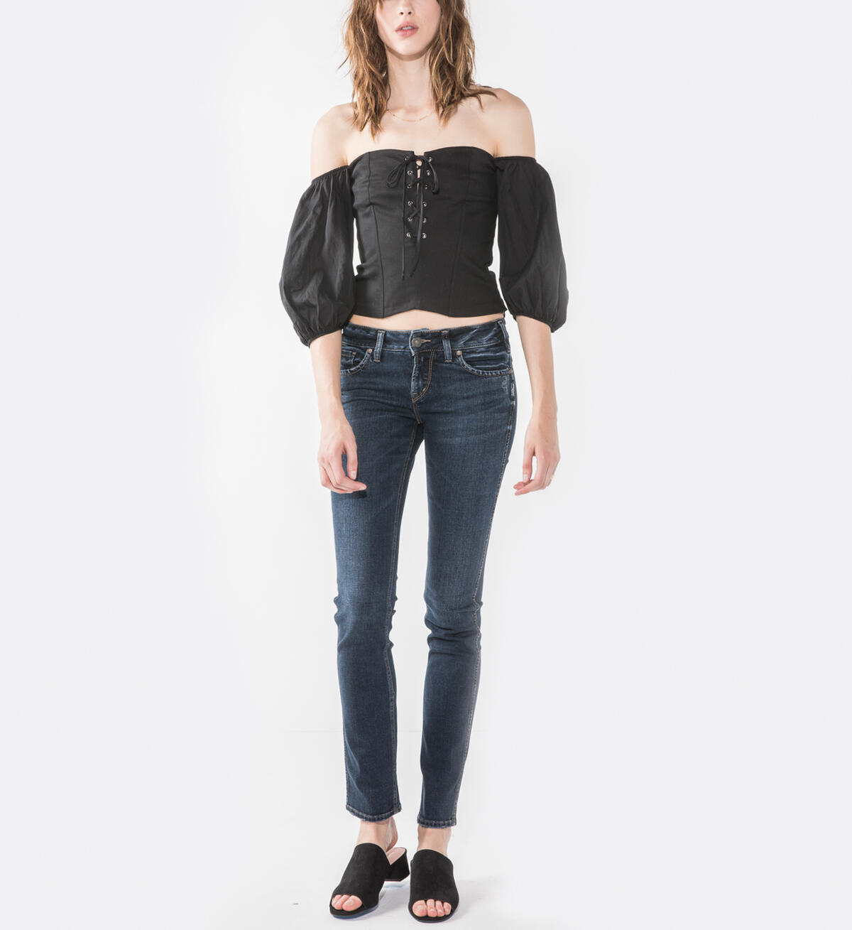 Elyse Straight Dark Wash, , hi-res image number 0