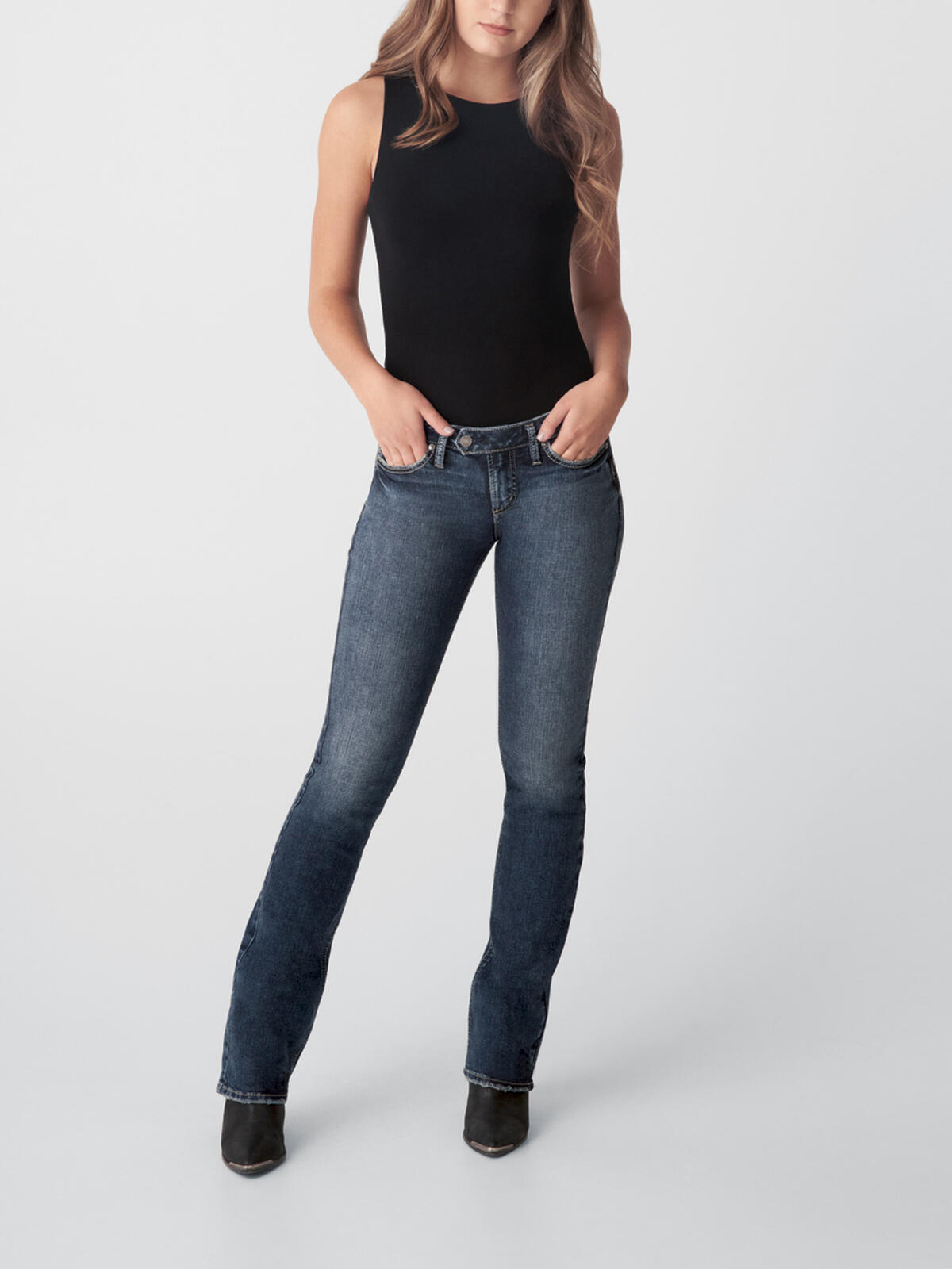 Tuesday Low Rise Slim Bootcut Jeans, , hi-res image number 0
