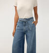 Highly Desirable High Rise Belted Ultra Wide Leg Jeans, , hi-res image number 4
