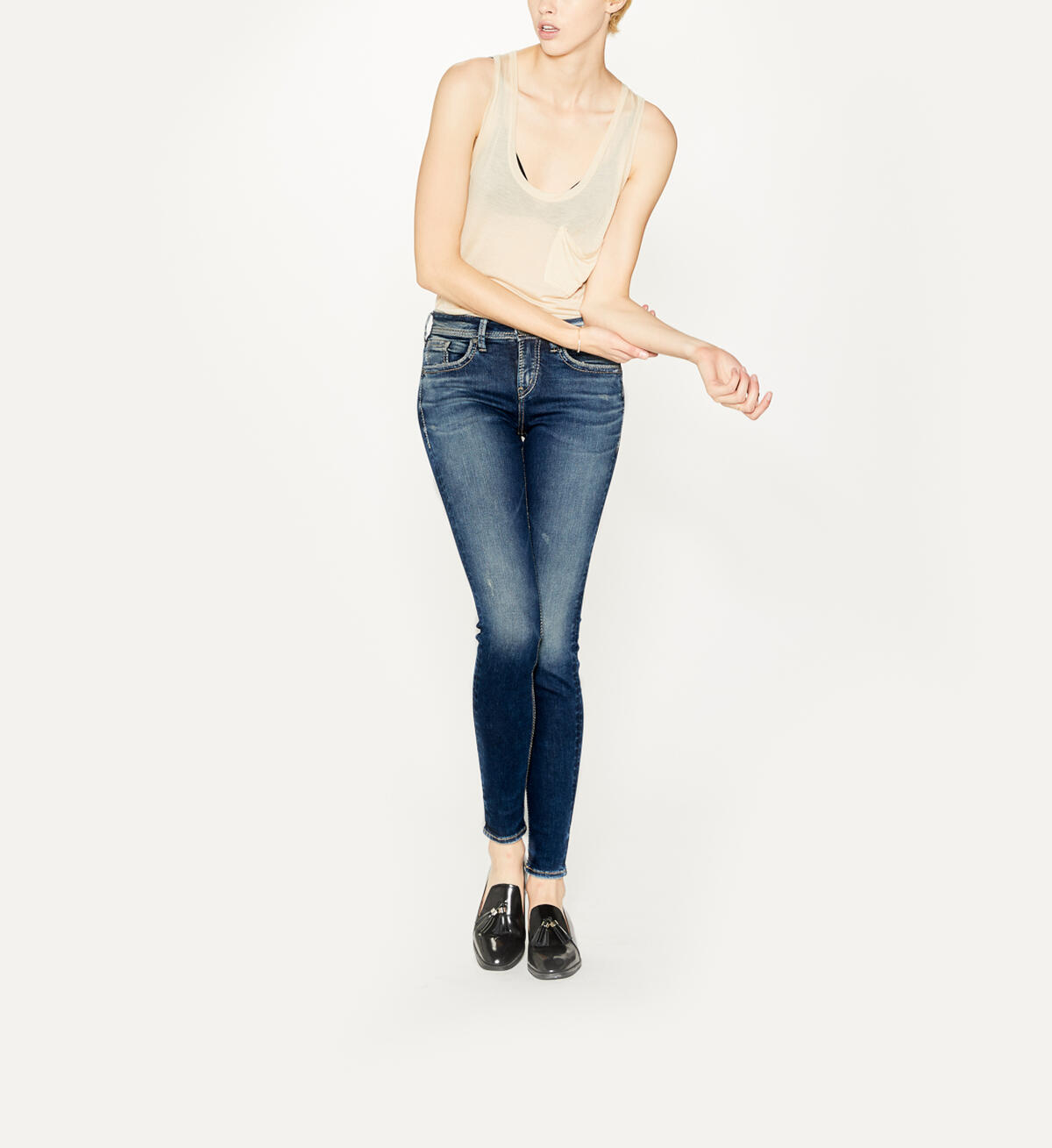 Avery Super Skinny Dark Wash, , hi-res image number 3