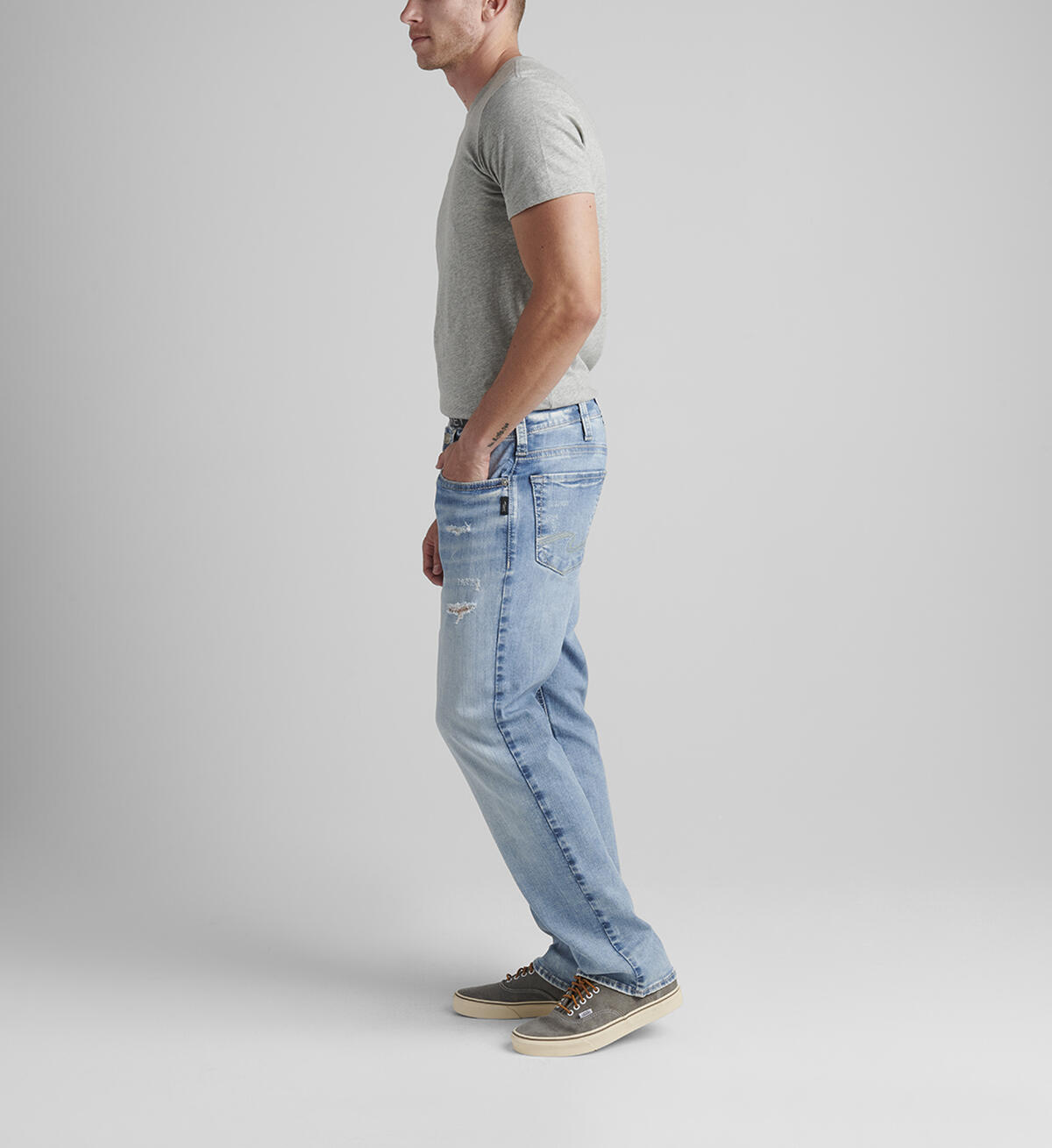 Allan Classic Fit Straight Leg Jeans, , hi-res image number 2